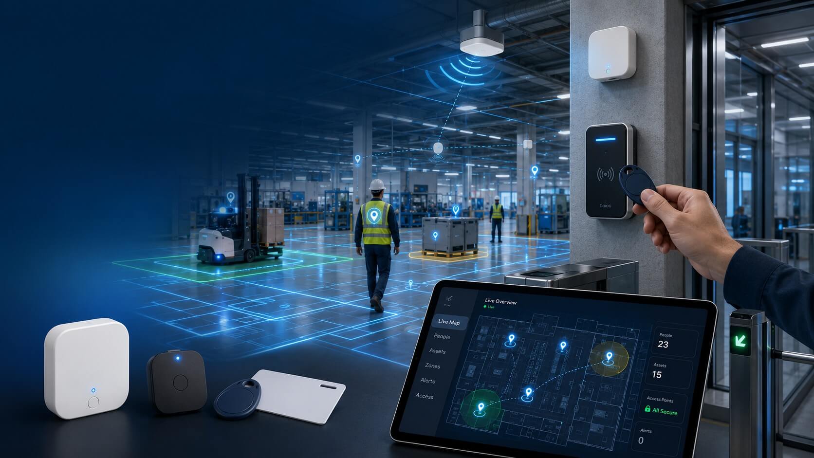 BLE Beacon Konum Takibi ve RFID Sistemi